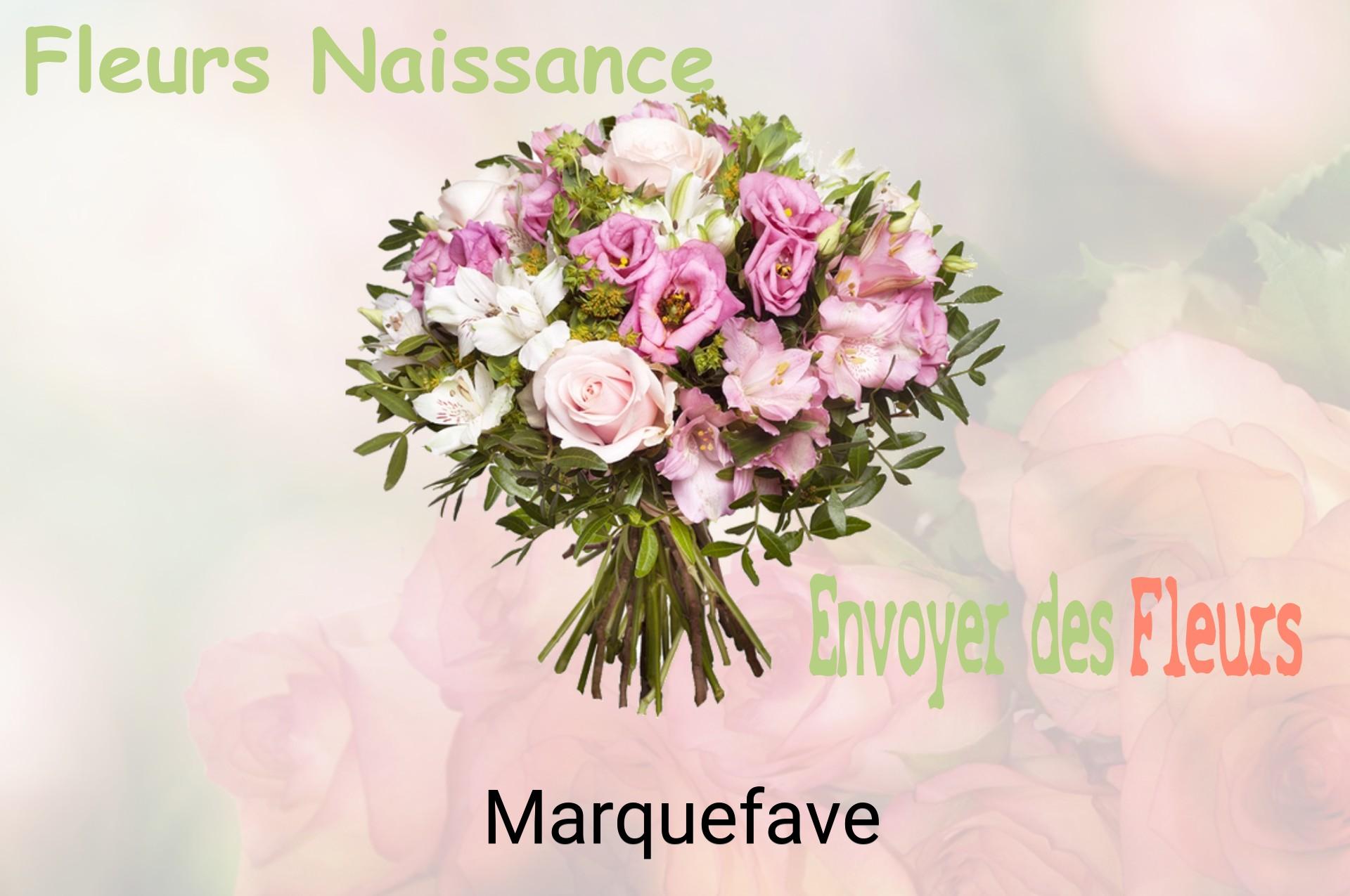 Bouquet de fleurs de naissance livré à Marquefave